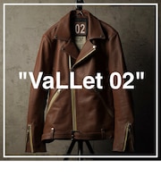 【vibecaコラボ】VALLET 本革 ダブルライダースジャケット メンズ ヴァレット VALLET02AN