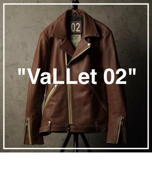 【vibecaコラボ】VALLET 本革 ダブルライダースジャケット メンズ ヴァレット VALLET02AN