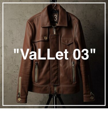 【vibecaコラボ】VaLLet 本革 レザーブルゾン メンズ ヴァレット VALLET03AN