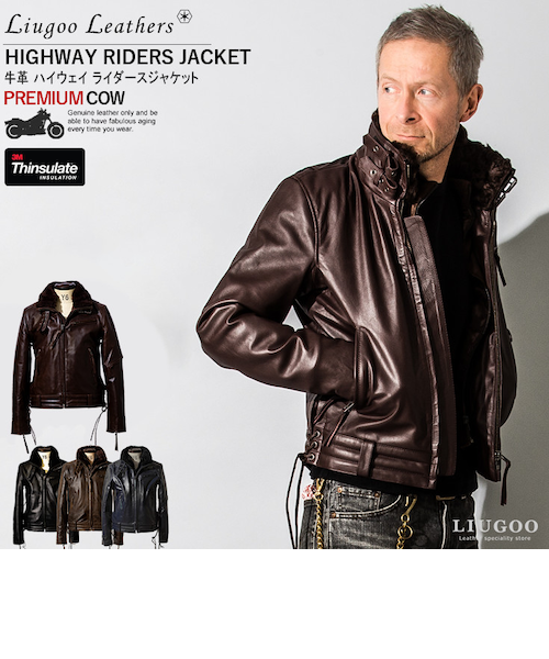 Tossy　完売品 襟ボアハイネックシングルライダースジャケット 本革 高機能防寒仕様襟ボアハイネックシングルライダースジャケット