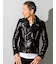 Liugoo Leathers 本革 UKダブルライダースジャケット 着脱ライナー DRY02BFA
