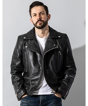 Liugoo Leathers 本革 UKダブルライダースジャケット 着脱ライナー DRY02BFA