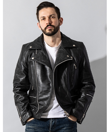 Liugoo Leathers 本革 UKダブルライダースジャケット 着脱ライナー DRY02BFA