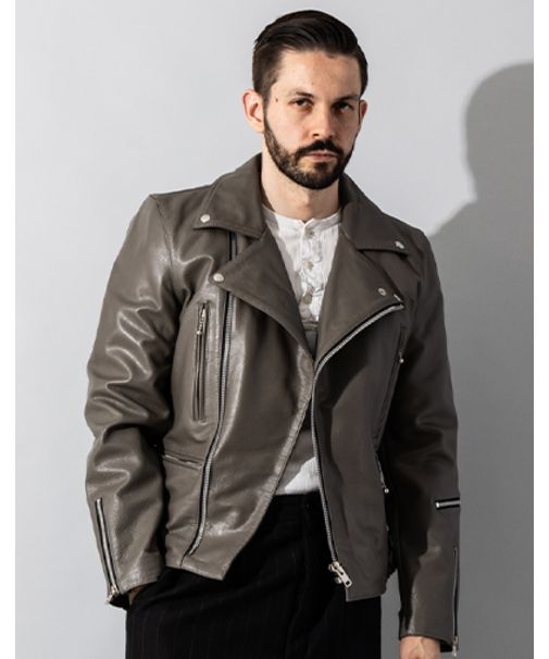 Liugoo Leathers 本革 UKダブルライダースジャケット 着脱ライナー DRY02BFA