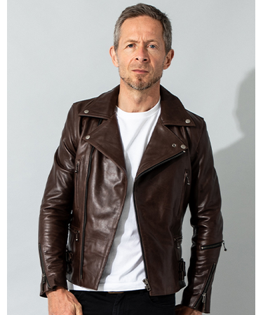 Liugoo Leathers 本革 UKダブルライダースジャケット 着脱ライナー DRY02BFA