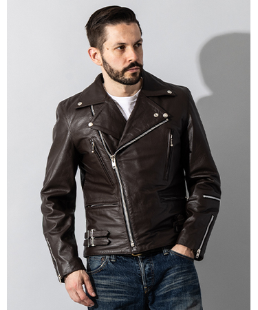 Liugoo Leathers 本革 UKダブルライダースジャケット 着脱ライナー DRY02BFA