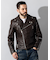 Liugoo Leathers 本革 UKダブルライダースジャケット 着脱ライナー DRY02BFA