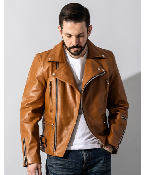 Liugoo Leathers 本革 UKダブルライダースジャケット 着脱ライナー DRY02BFA
