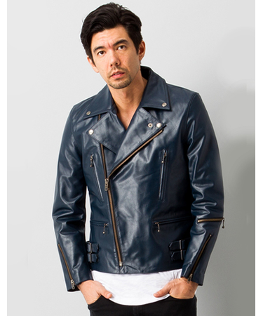 Liugoo Leathers 本革 UKダブルライダースジャケット 着脱ライナー DRY02BFA