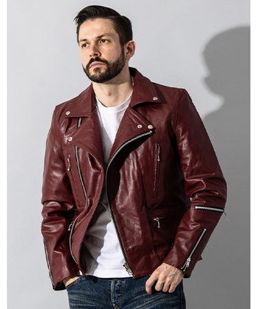 Liugoo Leathers 本革 UKダブルライダースジャケット 着脱ライナー DRY02BFA