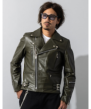 Liugoo Leathers 本革 UKダブルライダースジャケット 着脱ライナー DRY02BFA