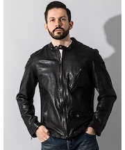 Liugoo Leathers 本革 フルベジ ビンテージ仕上げ シングルライダース SRS25A