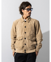 Liugoo Leathers 本革 スエードブルゾン A-1フライトジャケット MIL10A
