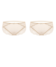 サイドフラワーレースショーツセット