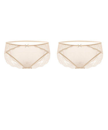 サイドフラワーレースショーツセット