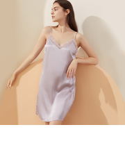 レース付きインナーキャミソールワンピース
