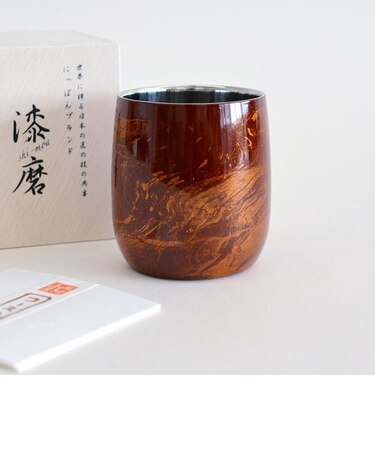 漆磨 カップ ダルマ 白檀 赤