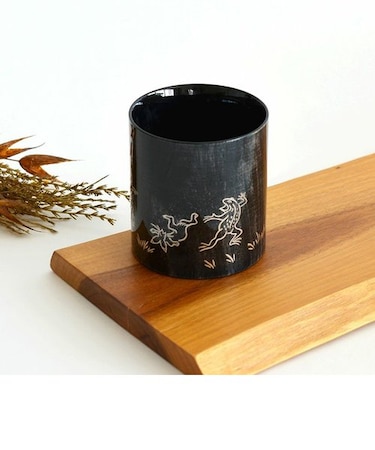Mug Cup colorful ブラック 鳥獣戯画 銀