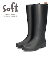 レインブーツ レディース おしゃれ ロング 防寒 長靴 靴 防水 合成ゴム 軽い 97001 98001 Parade 黒 ブラック 茶 ダークブラウン 大きいサイズ ひざ丈 軽量