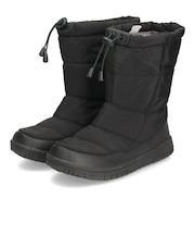 ブーツ レディース ウインターブーツ ダウンブーツ 防寒 暖かい ボアライナー あたたか 防水 防滑 ラウンドトゥ ゆったりParade 227000 黒 ブラック カーキ 冬