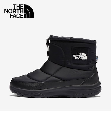 ノースフェイス ブーツ メンズ レディース 防寒ブーツ NF52280 滑らない 防寒靴 冬用ブーツ ヌプシ ブーティ スノーシューズ 冬靴 ウォータープルーフ ロゴ ショート ウインターブーツ ブラウン 防寒 撥水 保温