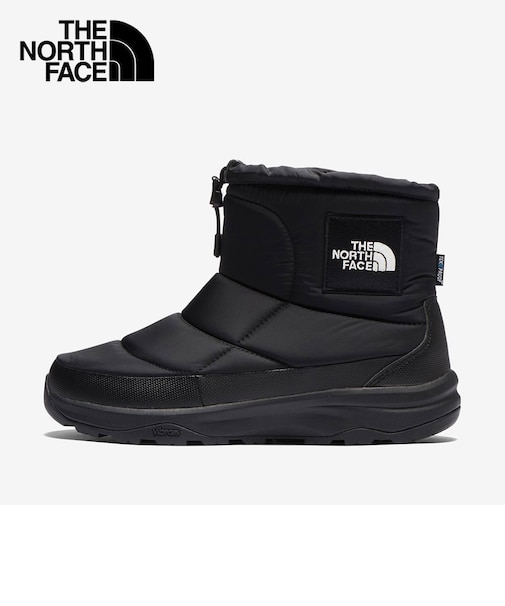 ノースフェイス ブーツ メンズ レディース 防寒ブーツ NF52280 滑らない 防寒靴 冬用ブーツ ヌプシ ブーティ スノーシューズ 冬靴 ウォータープルーフ ロゴ ショート ウインターブーツ ブラウン 防寒 撥水 保温