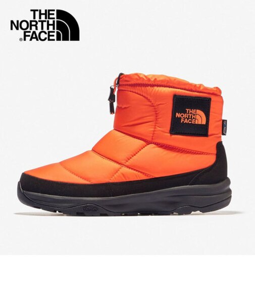 ノースフェイス ブーツ メンズ レディース 防寒ブーツ NF52280 滑らない 防寒靴 冬用ブーツ ヌプシ ブーティ スノーシューズ 冬靴 ウォータープルーフ ロゴ ショート ウインターブーツ ブラウン 防寒 撥水 保温