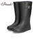 スノーブーツ レディース レインブーツ 長靴 ブラック ダークブラウン 冬 雪 雨 防水 防滑 防寒 クッション性 屈曲性 柔軟性 筒広設計 ゆったり Parade 98007