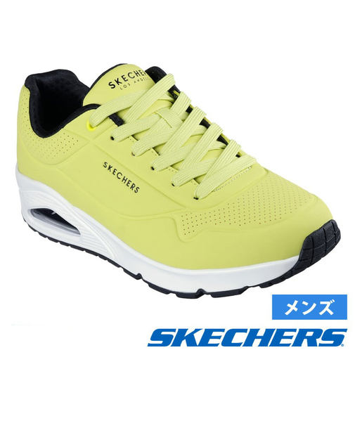SKECHERS スケッチャーズ uno メンズ スニーカー 厚底 シューズ エアクッション 52458 ウノ スタンド オン エア UNO STAND ON AIR ストリート 普通幅 カジュアル 紐靴