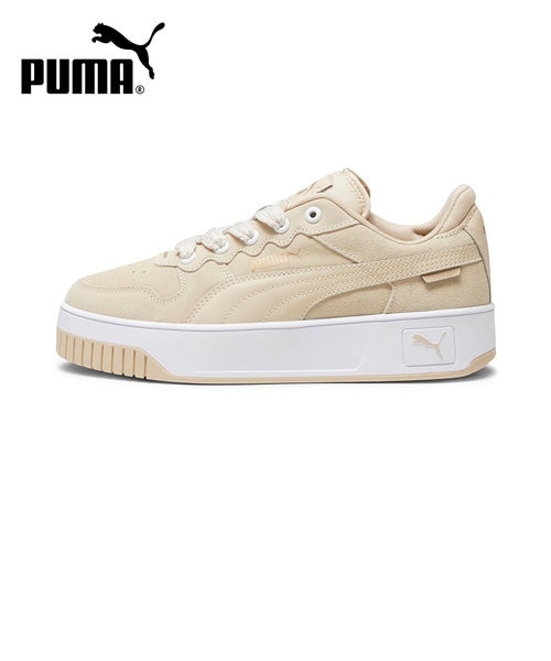 PUMA（プーマ）キャリーナ　ストリート　ティックレース　24.0　ベージュ PUMA プーマ スニーカー レディース キャリーナ ストリート