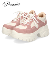 厚底 スニーカー レディース 推しカラー 推し活 Parade 6894 7095 ローカット 靴 ライブ スタイルアップ かわいい パステルカラー カラフル