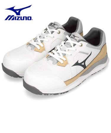 安全靴 ミズノ オールマイティ HWII 11L 紐 ローカット F1GA2400 09 ブラック ホワイト 幅広 EEE メンズ