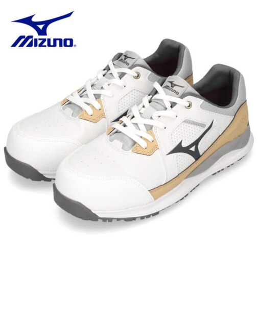 安全靴 ミズノ オールマイティ HWII 11L 紐 ローカット F1GA2400 09 ブラック ホワイト 幅広 EEE メンズ