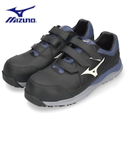 安全靴 ミズノ メンズ ベルト ローカット ワーキングシューズ MIZUNO オールマイティ HW ll 22L F1GA2401 ブラック レッド EEE