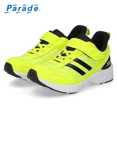 キッズ スニーカー 防水 厚底 シューズ 男の子 ジュニア 運動靴 ベルクロ 靴 履きやすい ブラック ブルー イエロー 黒 8020 パレード Parade