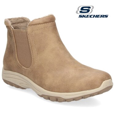 スケッチャーズ ブーツ レディース ショート サイドゴア 暖かい 防滑 冬 ブラック 黒 ブラウン レゲエ フェスト 2.0 ニューヨーカー 158388