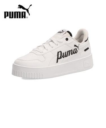 プーマ スニーカー レディース 厚底 白 シューズ キャリーナ ストリート PUMA 400275 01 ホワイト ローカット