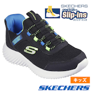 スケッチャーズ スリップインズ キッズ ジュニア スニーカー 男の子 女の子 運動靴 黒 ハンズフリー SKECHERS Slip-ins BOUNDER バウンダー ノーマル幅 403822L 303585L