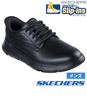 スケッチャーズ スリップインズ メンズ ガルザ カービン 革靴 スニーカー スリッポン ゴム紐 SKECHERS 本革 ノーマル幅
