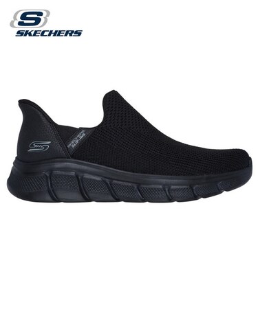 スケッチャーズ スリップインズ メンズ スニーカー スリッポン SKECHERS 靴 BOBS B FLEX 118306 BBK NVY ブラック ネイビー