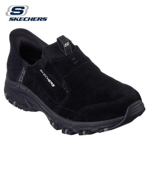 スケッチャーズ スリップインズ レディース SKECHERS スリッポン スニーカー スエード 180016 BBK TPE ヒルクレスト スナッピー 普通幅