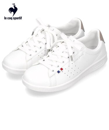 ルコック スポルティフ レディース スニーカー ワイド 2E ラ ローラン SL 軽量 消臭 LECOQ QL1VJC02 ホワイトグレー ホワイトネイビー