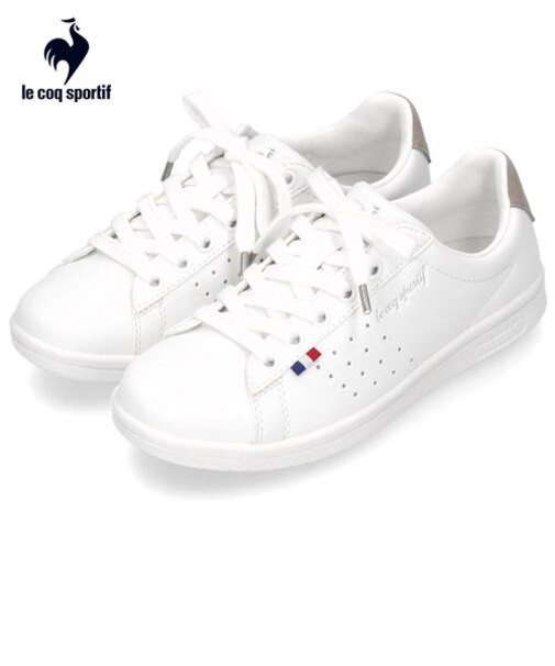 ルコック スポルティフ レディース スニーカー ワイド 2E ラ ローラン SL 軽量 消臭 LECOQ QL1VJC02 ホワイトグレー ホワイトネイビー