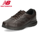 ニューバランス メンズ ウォーキングシューズ スニーカー 幅広 4E new balance NB MW363 DB8 ジッパー付き 茶色 ダークブラウン 男性用 旅行 散歩 ゆったり ダイナソフト 363 紐靴 ファスナー付き 履きやすい