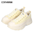 コンバース スニーカー  レディース 厚底 もこもこ ふわふわ TREKWAVE BOA 31313180 31313181 ローカット CONVERSE 黒 　ブラック クリーム
