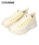 コンバース スニーカー  レディース 厚底 もこもこ ふわふわ TREKWAVE BOA 31313180 31313181 ローカット CONVERSE 黒 　ブラック クリーム