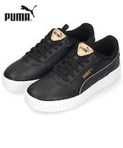 プーマ スニーカー レディース ローカット シューズ キャリーナ 2.0 ポップアップ メタリック PUMA 393214 01 02 黒 ブラック 白 靴