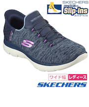 SKECHERS スケッチャーズ スリップインズ レディース サミッツ ダズリングヘイズ 149937W ワイド幅 軽量