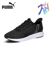 プーマ スニーカー メンズ スリッポン 厚底 ハンズフリー 黒 紺 PUMA ソフトライド クルーズ イーズイン ランニングシューズ 軽量 ワイド幅 311997