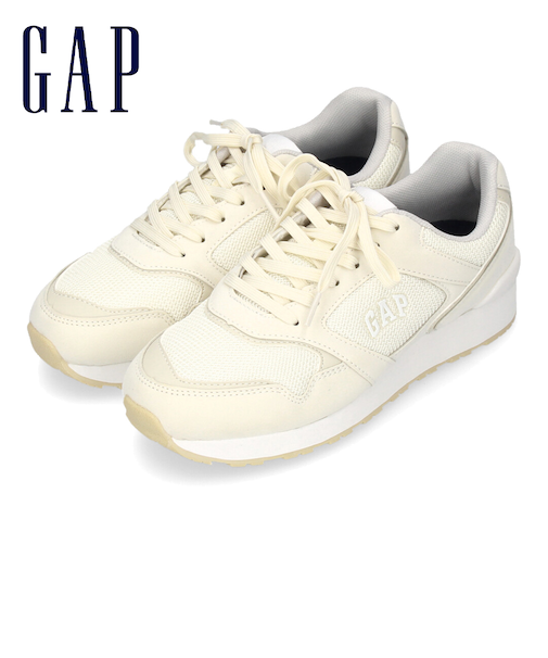ギャップ スニーカー レディース 黒 ブラック 白 オフホワイト ベージュ グリーン GAP 靴 シンプル カジュアル GPU12511